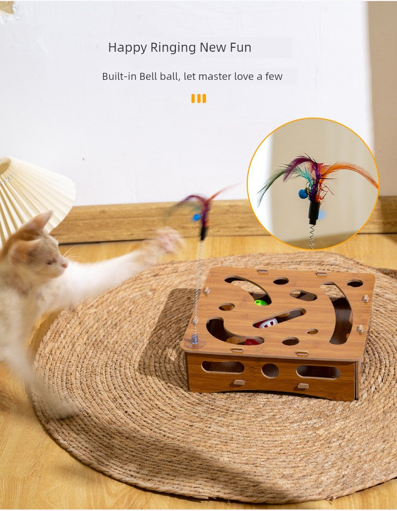 Relieving Stuffy Handy Gadget Consumption Puzzle Maze Box Cat