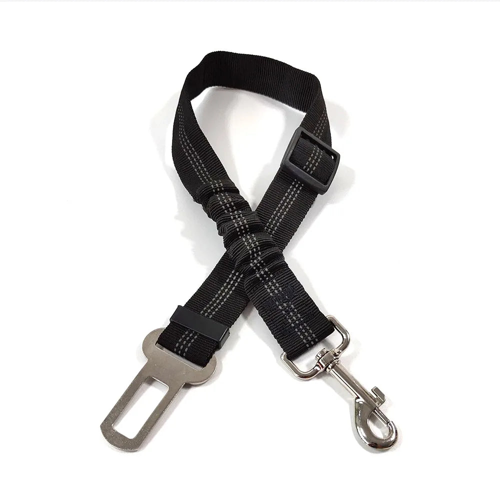 Pet Dog Car Seat Belt Retractable Buffer Elastic Reflective Safety Traction Rope Dog Leash Harness Dogs Dog Accessories Supplies