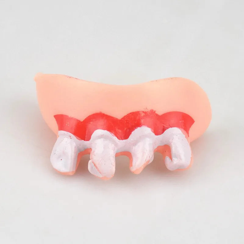 False Teeth For Dog Funny Dentures Pet Decorating Supplies Halloween Cosplay Humans And Vampires Toys Tricky Funny Dentures