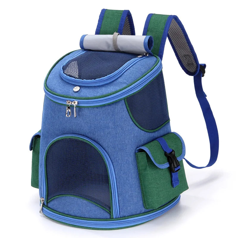 Pet Bags Breathable and Cool Cat Travel Backpack with Two Side Pockets Dog Carrier Large Suitable for Hiking Traveling Camping