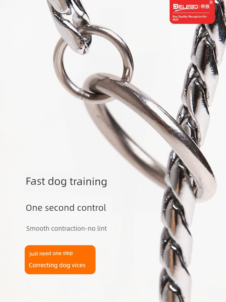 Dilang Stainless Steel Medium Large Dog Explosion-Proof P Chain