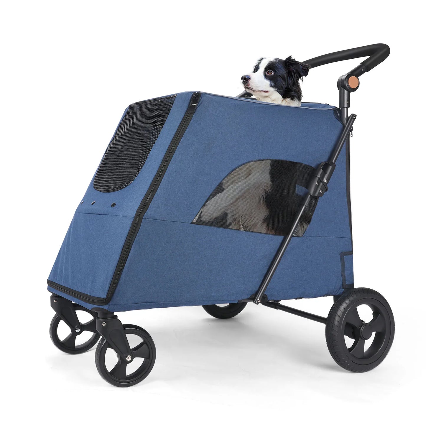 ﻿ Wedyvko Medium or larger Pet Stroller 4-Wheel Dog Travel Stroller Jogger for Cat Pet Suplies Outdoor carrinho de bebe