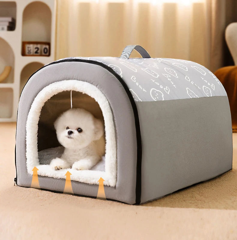 Winter Warm Pet Dog Bed for Small Medium Dogs Removable Dog Sleeping Bed Puppy Bed Kennel Dog Accessories