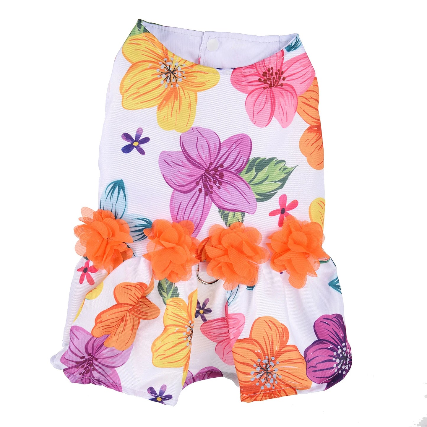 Pet Dress For Dogs Cats Cozy Summer Puppy Skirt Pet Dress Sundress Princess Party Small Dog Skirt Outfit Dog Clothes