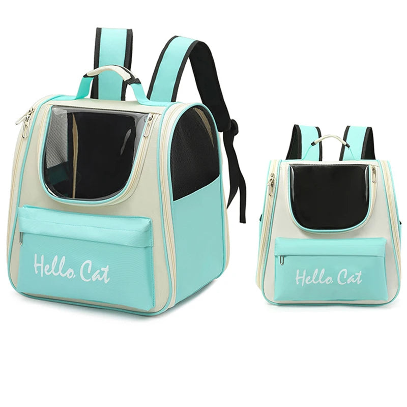 Pet Portable Backpack Pet Shoulder Bag Cat Dog Outing Handheld Portable Foldable