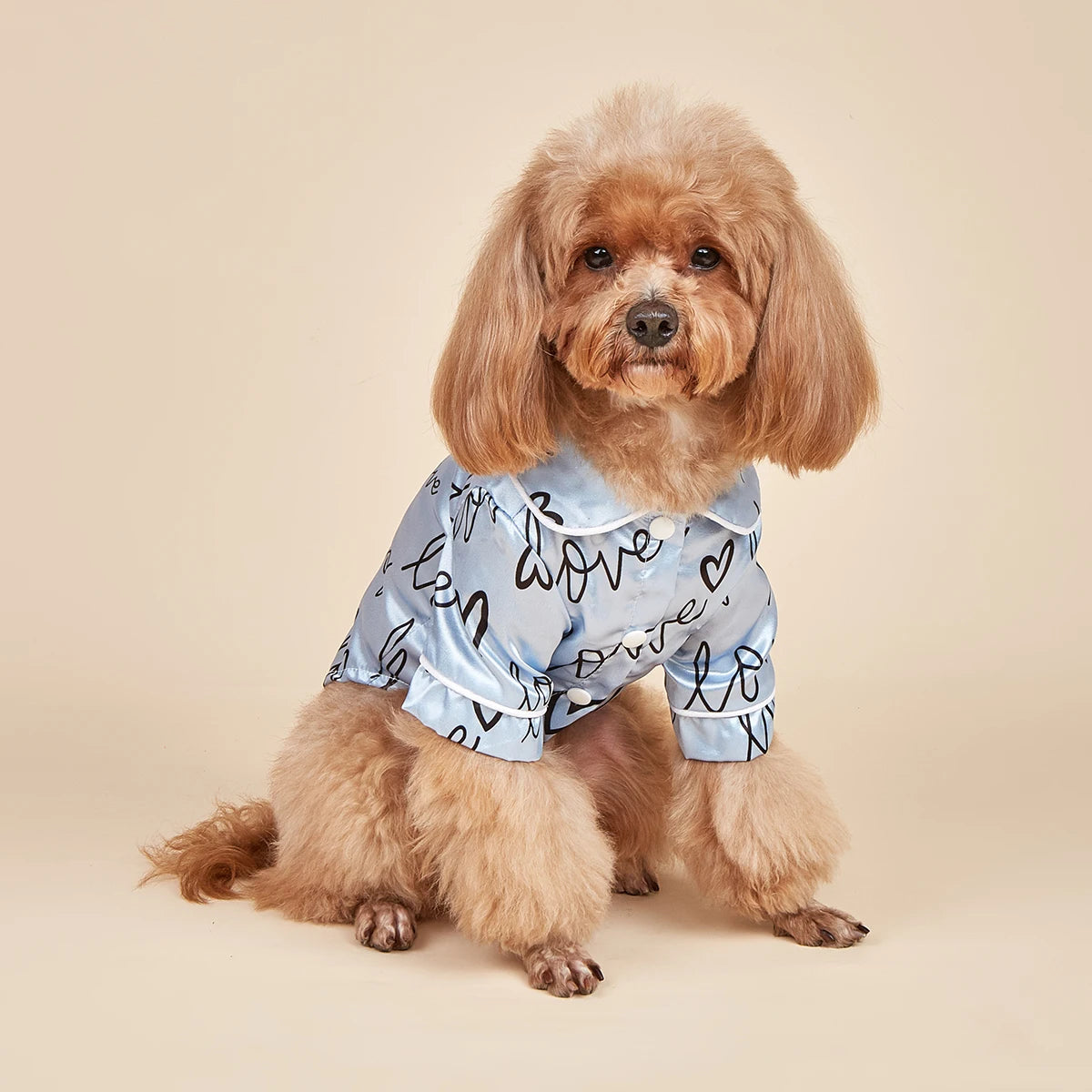 Dog Heart Pattern Shirts Soft and comfortable Dog Shirt Pajamas Pets Clothes for Small Dogs Cats