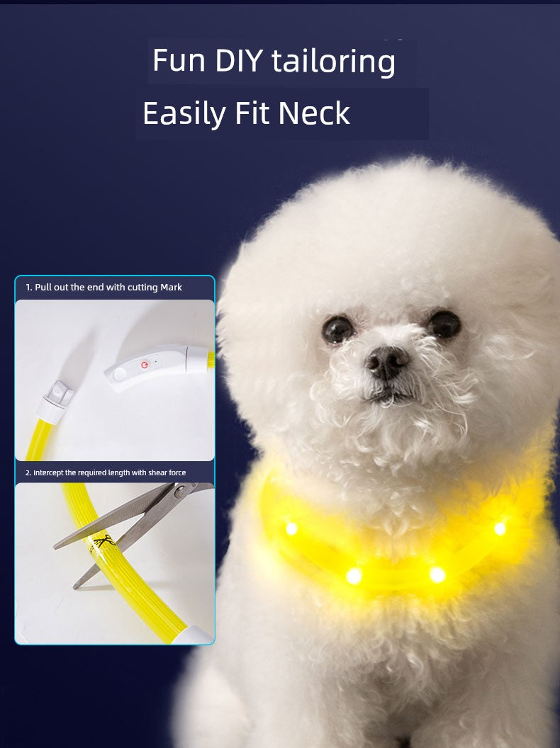 Night Luminous Adjustable Pet Small Size Dogs Dog