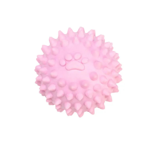 Squeaky Dog Toys Ball For Aggressive Chewers Interactive Dog Chew Toy For Small Dogs Teeth Cleaning Durable Dog Ball Accessories