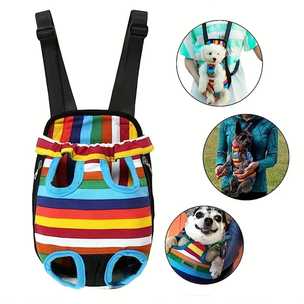 1pc,Cat and Dog Pet Backpack, Cat and Dog Travel Pet Bag, Breathable Shoulder  Portable Bag, Pet Supplies