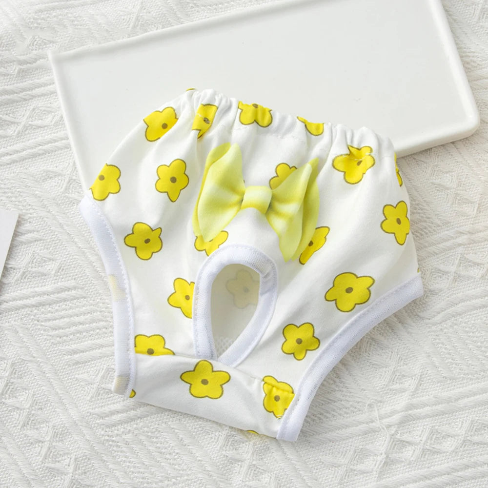 Princess Pet Panties Dog Clothes Menstrual Pants Flower Dog Diaper Female Puppy Physiological Pants Pet Physiological Pants