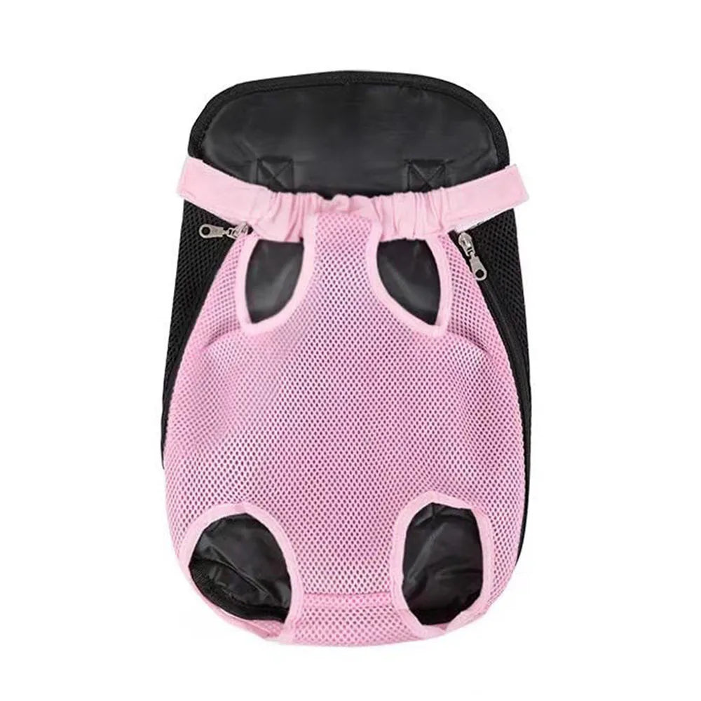 Small Dog Carrier Backpack Legs Out Pet Puppy Carrier Backpack Hands-Free Cat Travel Bag for Walking Hiking Bike and Motorcycle