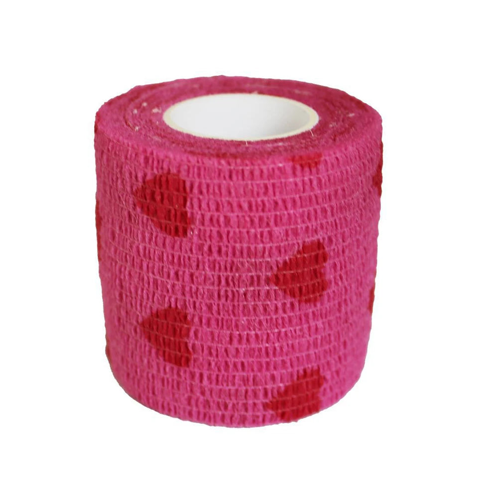 Bandage élastique auto-adhésif pour animal de compagnie, bandage pour chien et chat, protection des pattes, bandage cohésif non tissé, couleur