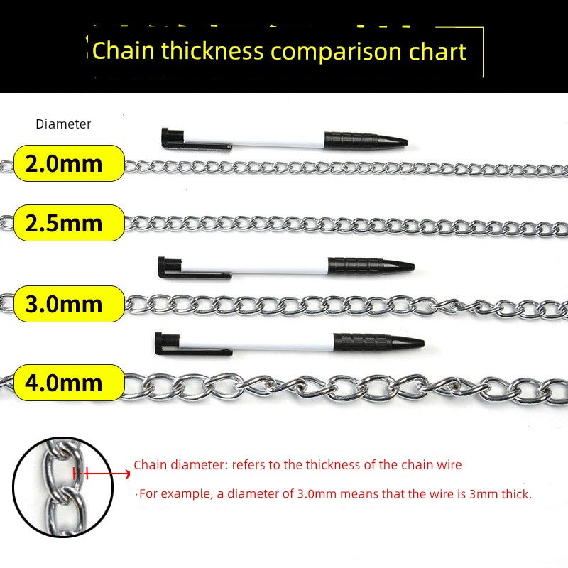 Anti-Bite Teddy Dog Leash Large Collar Iron Chain