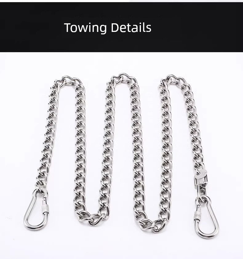 Collar Border Collie Anti-Bite Iron Chain Dog Hand Holding Rope