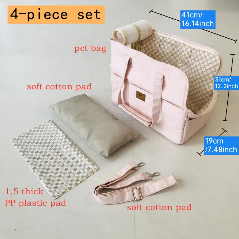 Portable Pet Cat ShoulderHandbag Pet Dog Carrier Bag Car Seat Nonslip Dog Carriers Safe,Puppy Cat Pet Bed Chihuahua Pet Products