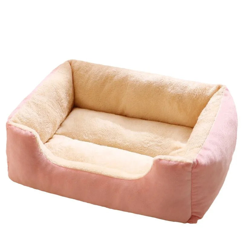 Large Pet Cat Bed Sofa Warm House， dog beds，Square Nest Pets Kennels for Small Dogs Cats Winter Puppy Kittens Sleeping Baskets