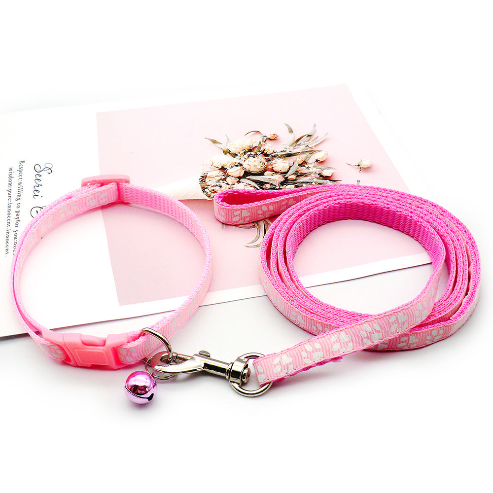 Pet Dog Leash Nylon Print Dog Leashes Rope Small Medium Lead for Dogs Cat Puppy 120cm Soft Breathable Chihuahua Walking Leads