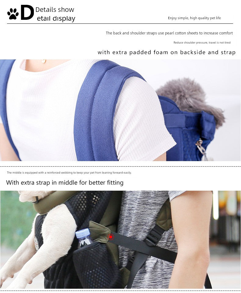 Dog Small and Medium-Sized Dogs Portable Teddy Pet Backpack