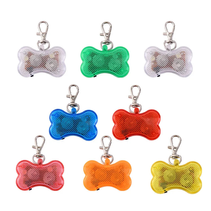 LED Lights Night Safety Dog Collar Glowing Pendant Pet Accessories Glow In The Dark Bright Necklace Flashing Light Pendant