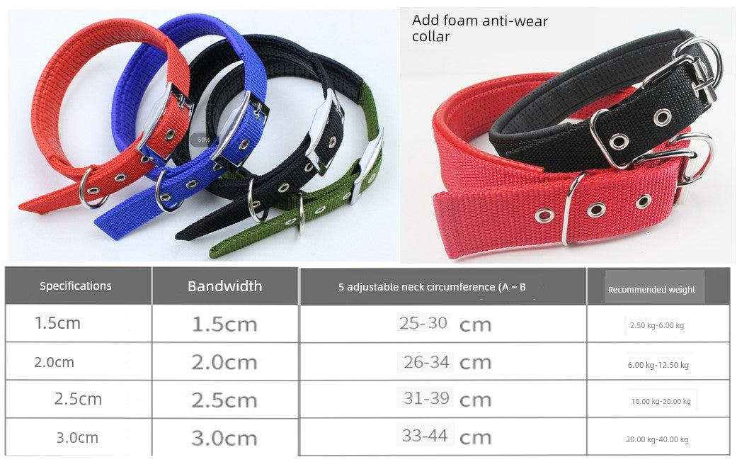 Thickening and Wear-Resistant Puppy Collar Pet Supplies Dog