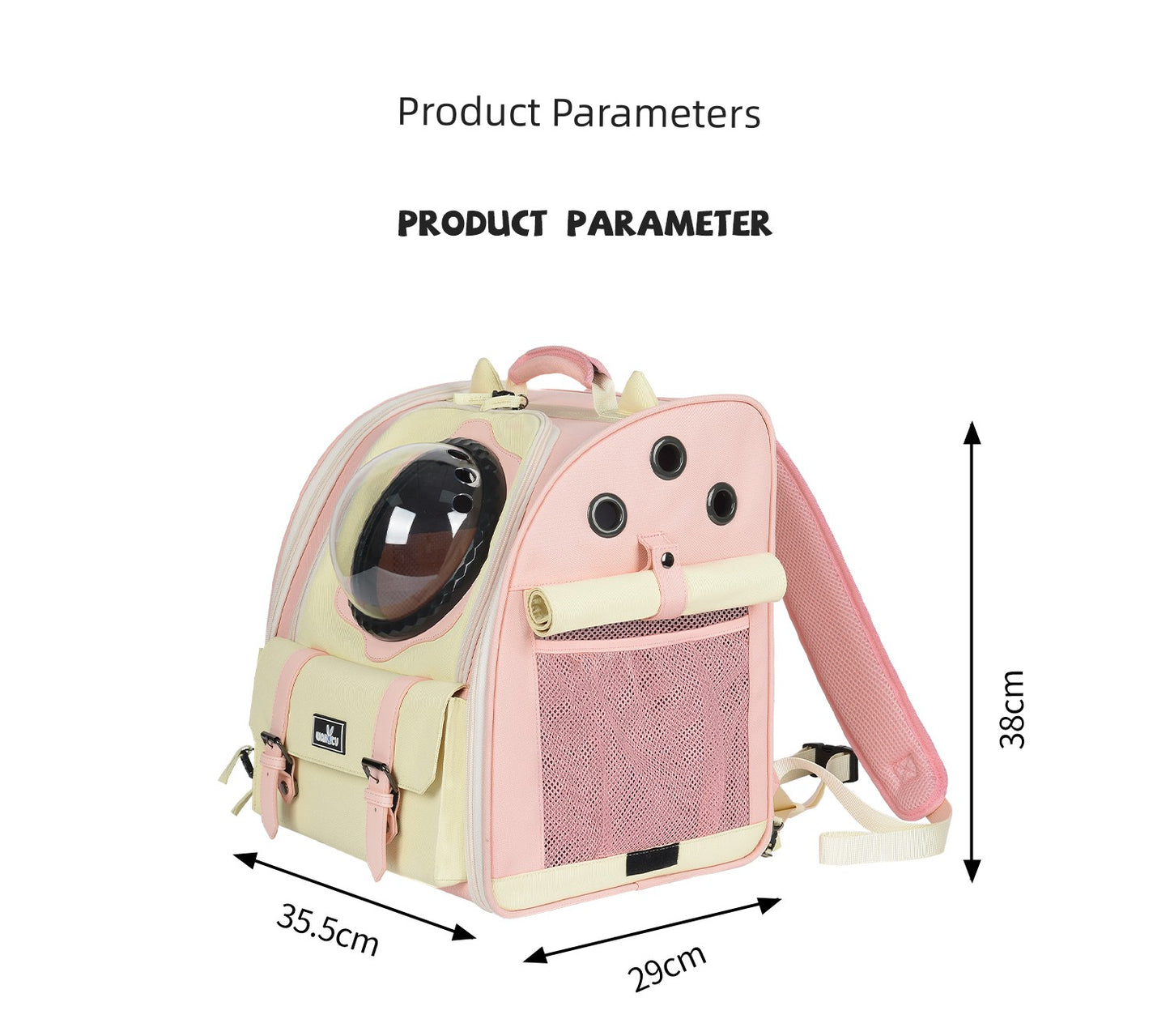 Cat Bag Portable Fall and Winter Heattech Travel Pet Backpack Space Capsule Breathable Cat Cage