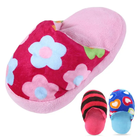 Jouets pour animaux de compagnie en peluche couineur en forme de pantoufle pour chiot, jouet à mâcher pour chien et chat, produits amusants pour chiens, jouet d'entraînement en plein air