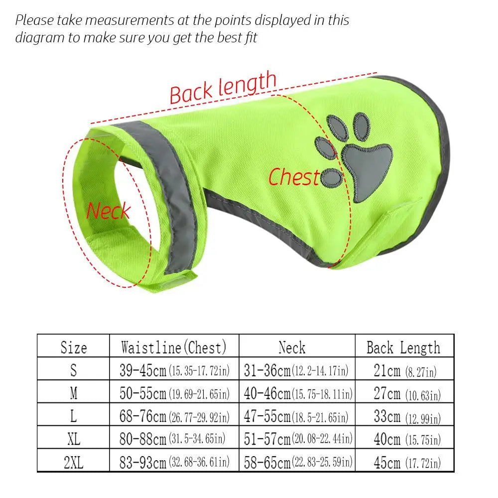 Reflective Dog Vest Clothes Breathable Pet Puppy Dog Safety Outdoor Walking Running Vests For Small Medium Large Dogs Chihuahua