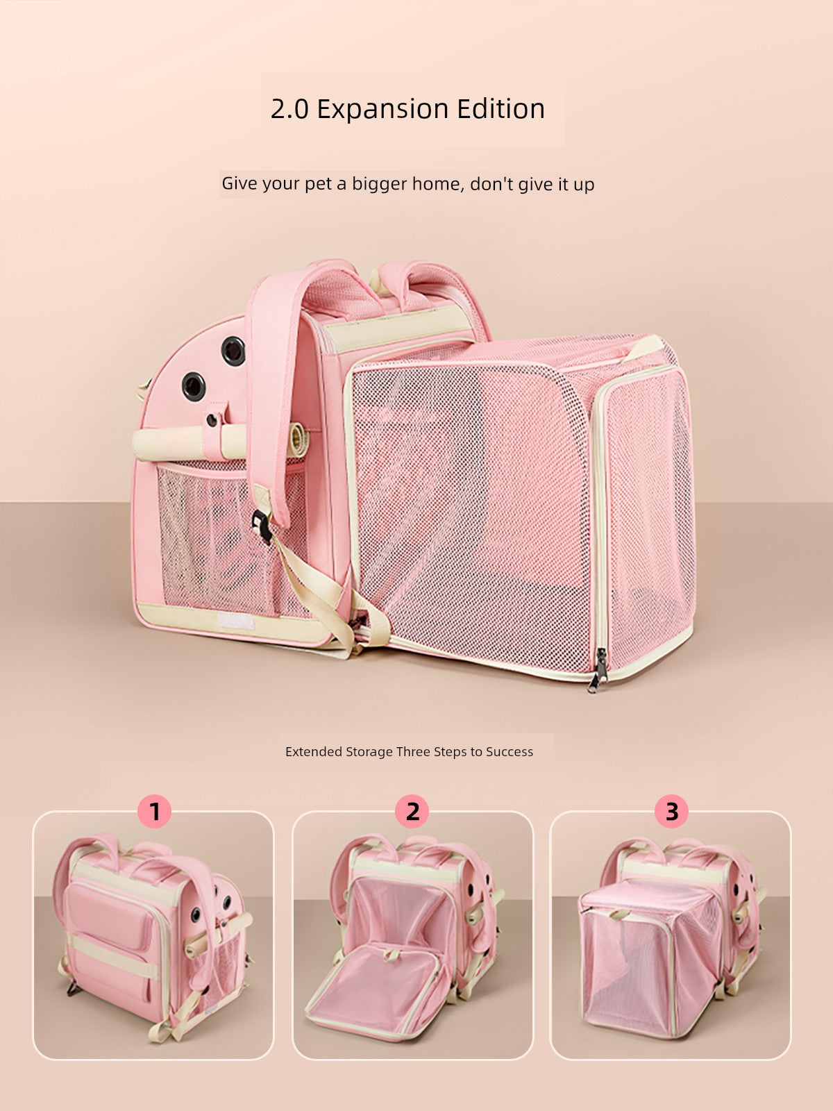 Cat Bag Portable Fall and Winter Heattech Travel Pet Backpack Space Capsule Breathable Cat Cage