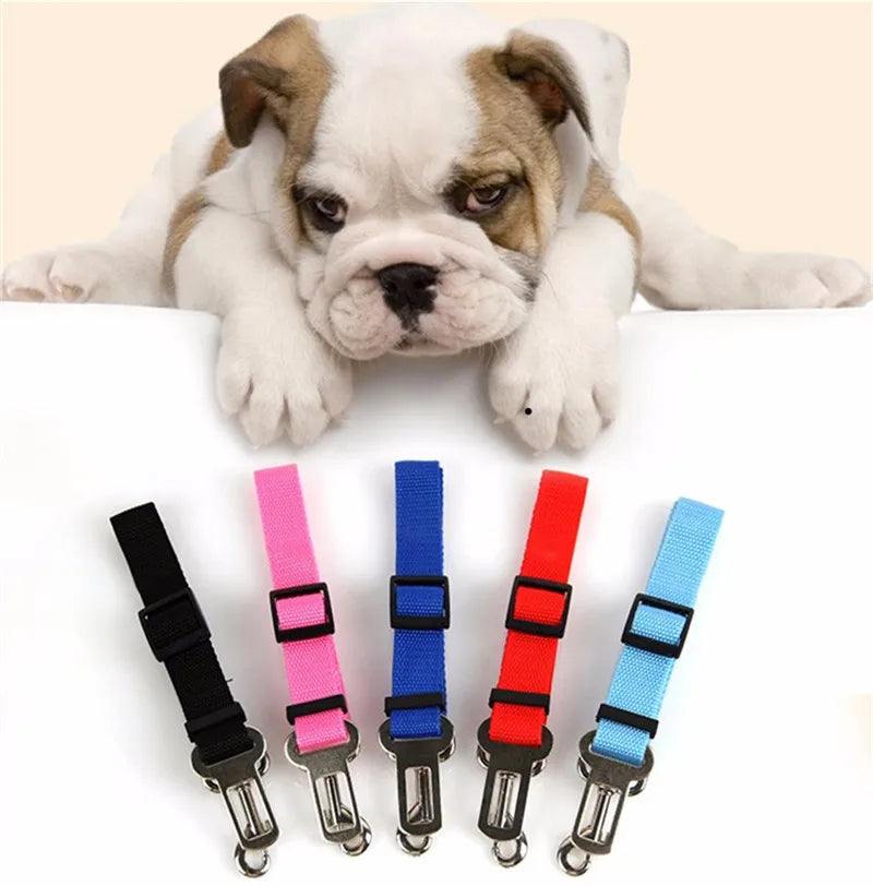 Cat Car Seat Belt Dog Accessories Adjustable Harness Lead Leash Small Medium Travel Clip Puppy Collar Leash Pet Items Dog Harnes