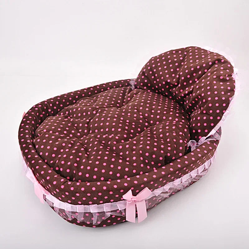 Pet Bed Mat for Small Large Dogs Princess Beds Puppy Sofa Cat Kennels House Beds Mat Cat Sofa Supplies