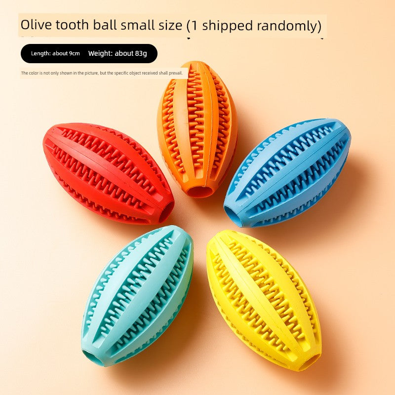 Dog Toy Ball Bite-Resistant Puppy Sound Large Dog Pet Puppy Tooth Cleaning Molar Teddy Elastic Self-Hi Relieving Stuffy