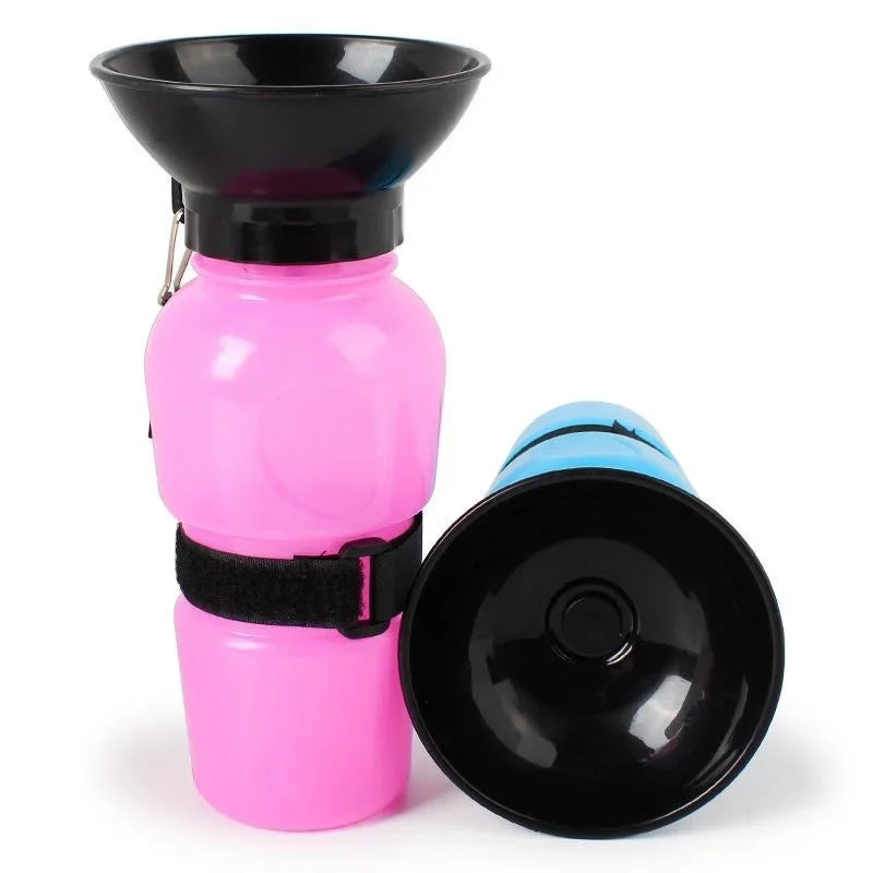 500ml Outdoor Portable Pet Dog Water Bottle Extrusion Large Dog Travel Water Cup Drinking Water Feeder Bowl for Dog Cat