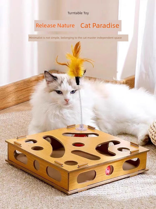 Relieving Stuffy Handy Gadget Consumption Puzzle Maze Box Cat