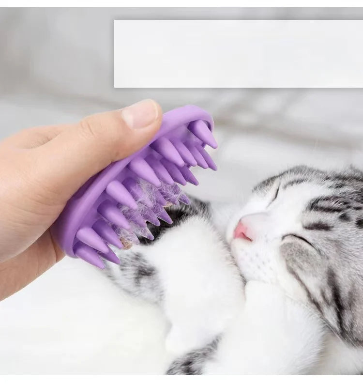 Bathroom Puppy Dog Cat Bath Massage Gloves Brush Safety Silicone Pet Accessories for Dogs Cats Dog comb Tools