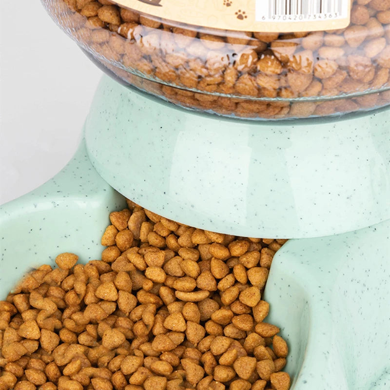 Large Capacity Pet Feeder Bowls Small Dog Food Bowl Automatic Water Dispenser Cat Bowls Pets Feeding Bowls Drink Water Bowl