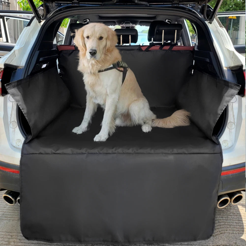 Waterproof 600D Oxford Cloth Dog Car Seat Cover Pet Travel Dog Carrier Car Trunk Mat SUV Cargo Liner For Dogs