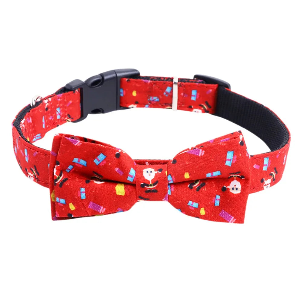 Cat Breakaway Collar with Bell and Bow Tie