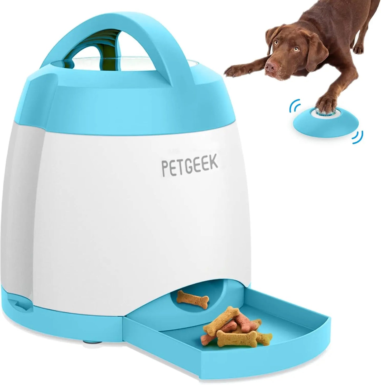 Automatic Dog Treat Dispenser, Interactive Dogs Toys Treat Dispensing, Electronic Dog Puzzle Toys, Pet Toys, Automatic Feeders