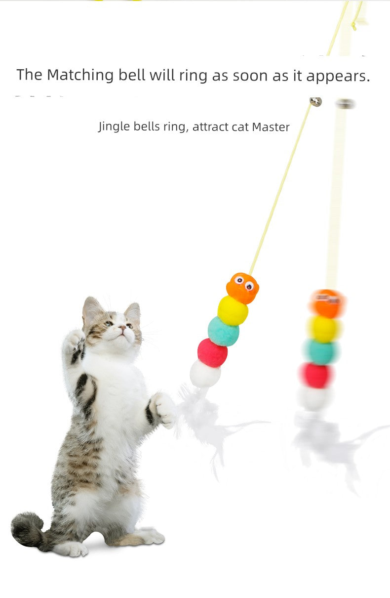 Relief Hanging Elastic Bell Little Mouse Cat Toy