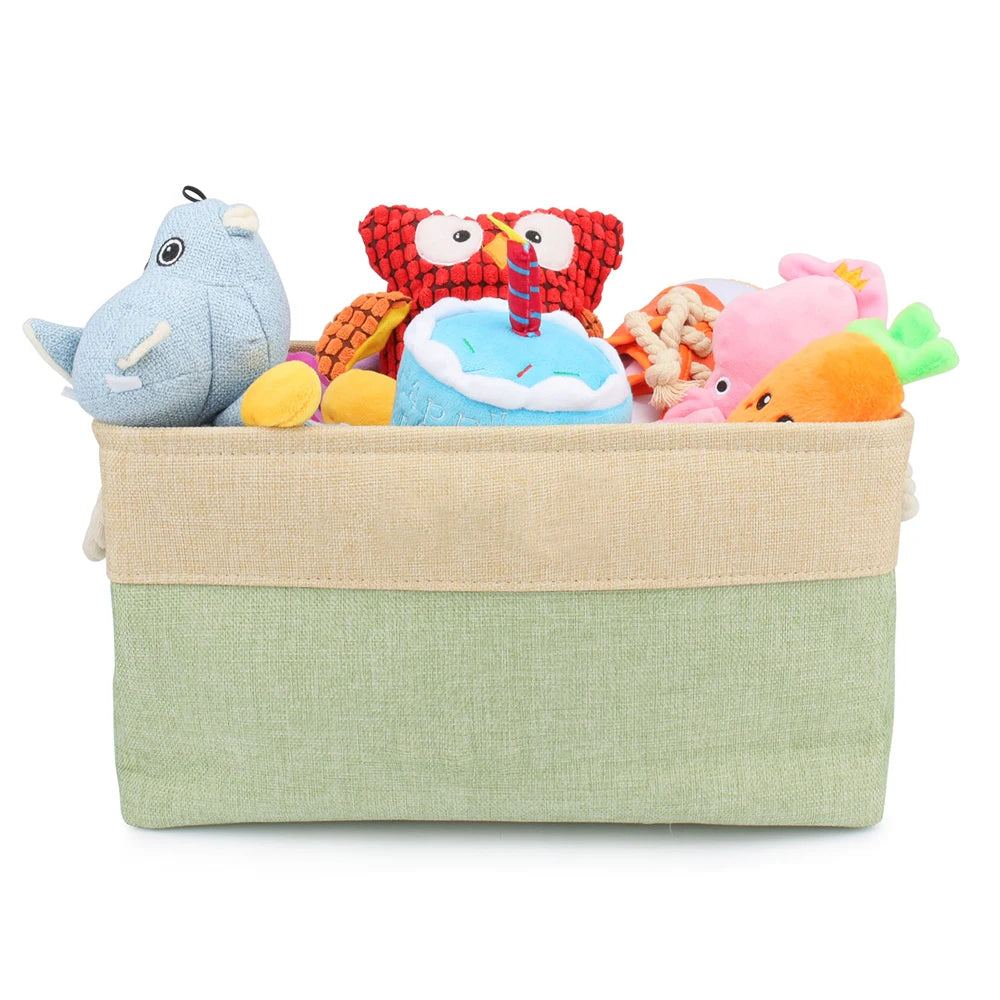 Panier à jouets pour animaux de compagnie S/M/L, boîte de rangement pour vêtements de chat et de chien, accessoires, bac de rangement