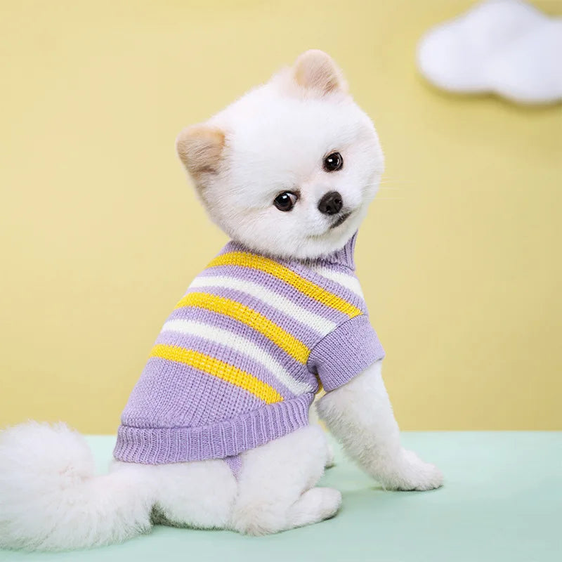 Soft Warm Dog Sweater Winter Dog Clothes for Chihuahua Bichon Knitting Sweater Small Medium Dogs Cats Puppy Coat Pet Apparel