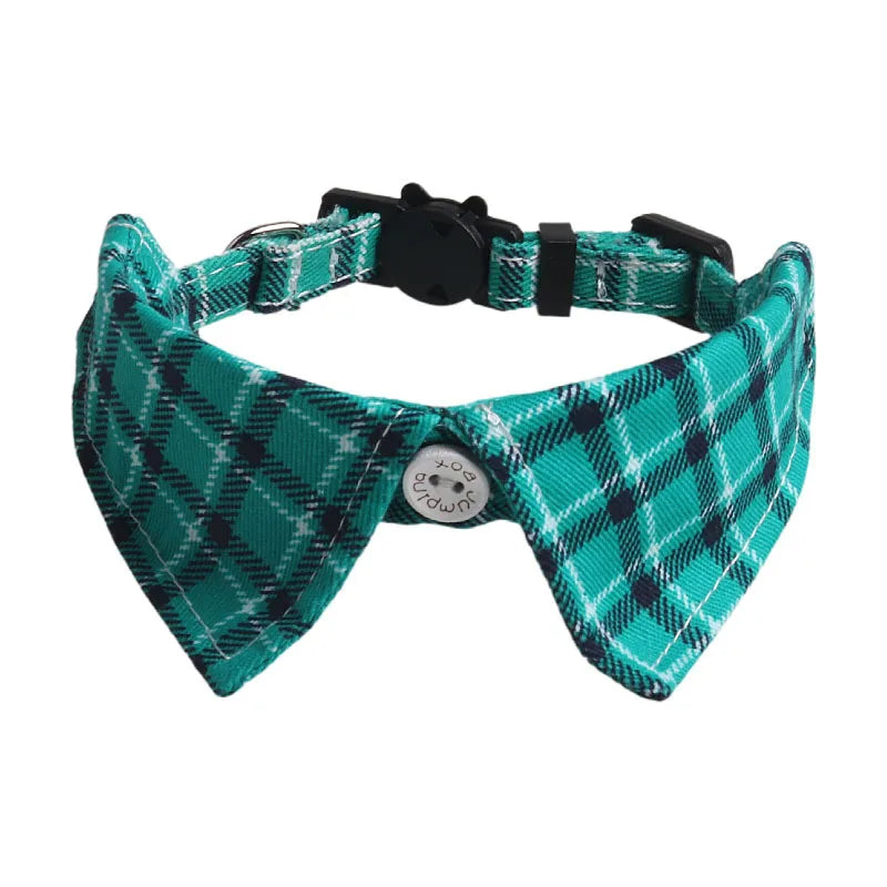 Bowtie for Cat Bow Tie Collar Plaid Adjustable Cat Tuxedo Collar for Small Dog Wedding Formal Tuxedo Suit Tux Outfits Birthday