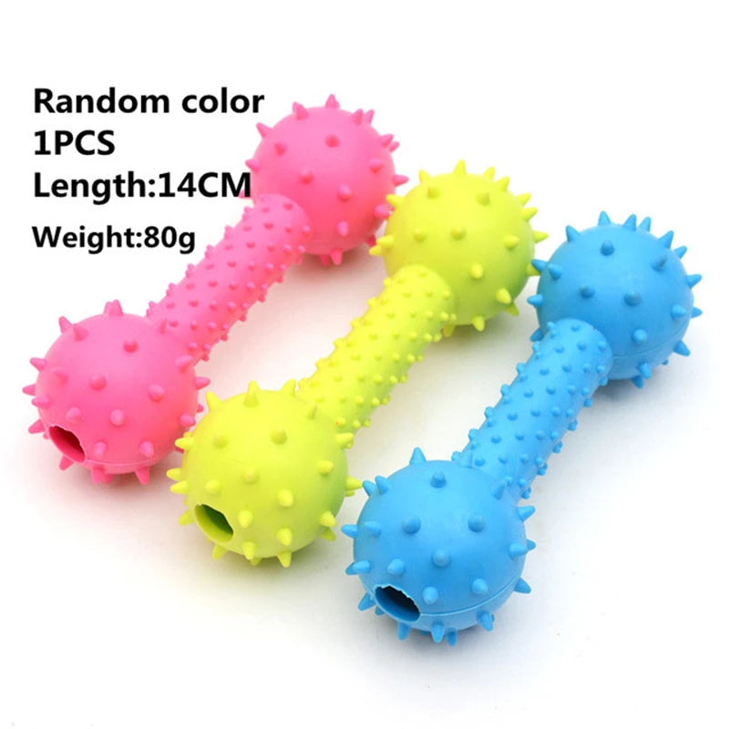 1PCS Pet Toys for Small Dogs Rubber Resistance To Bite Dog Toy Teeth Cleaning Chew Training Toys Pet Supplies Puppy Dogs Cats