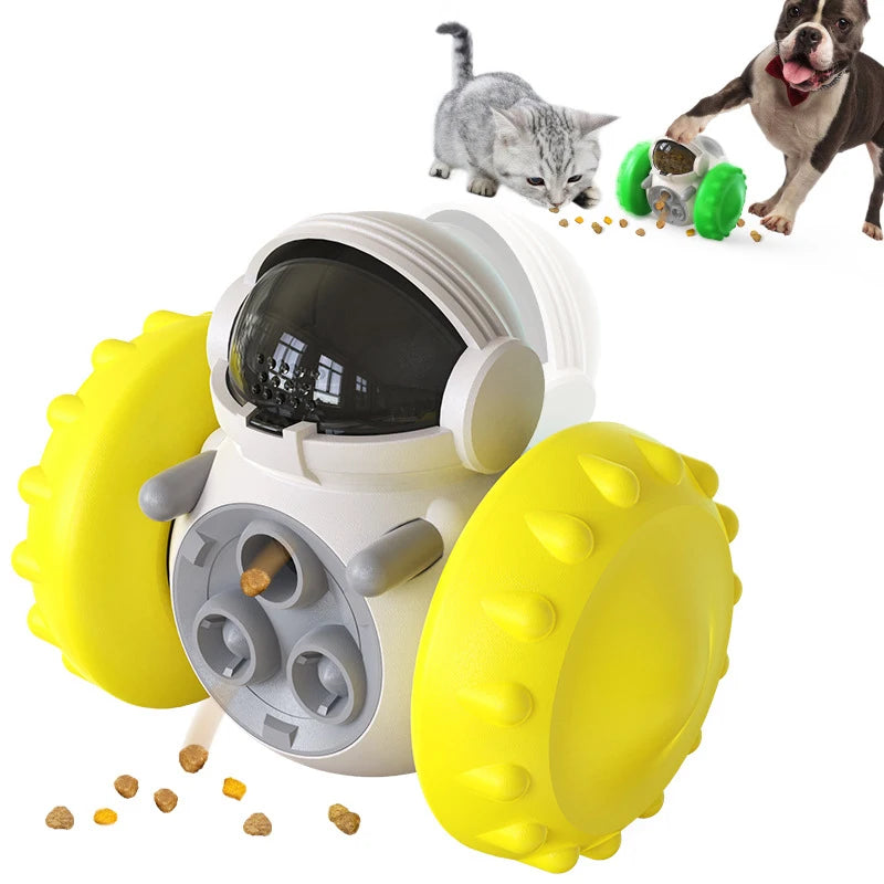 Dog Treat Leaking Toy Pet Puzzle Interactive Tumbler Toy Puppy Cat Slow Food Feeder Dispenser Dog Training Supplies