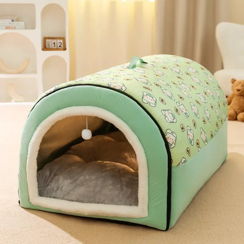 Detachable Washable  Large Dog Kennel, Warm in Winter, Dog House,/Bed in All Seasons, Large Dog House, Pet Sleeping Supplies