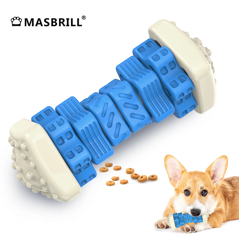 Tough Dog Toys for Aggressive Chewers geometry Chew Toys Durable Dog Bones Made Nylon Rubber  Big Indestructible Dog Toy