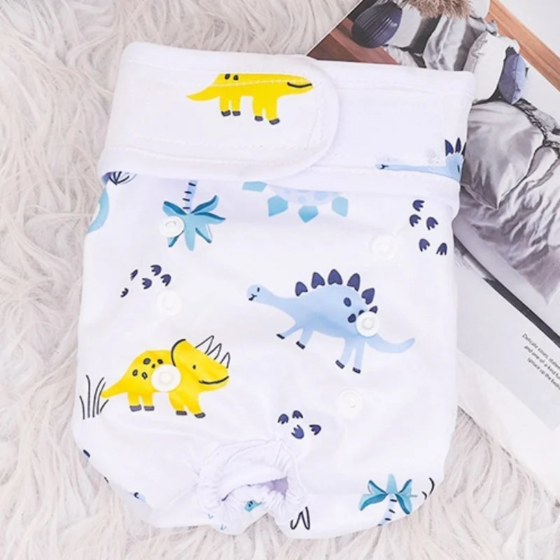 Washable Female Dog Diapers Reusable Dog Panties Menstruation Pet Physiological Safety Pants Adjustable Cat Diapers Pet Supplies