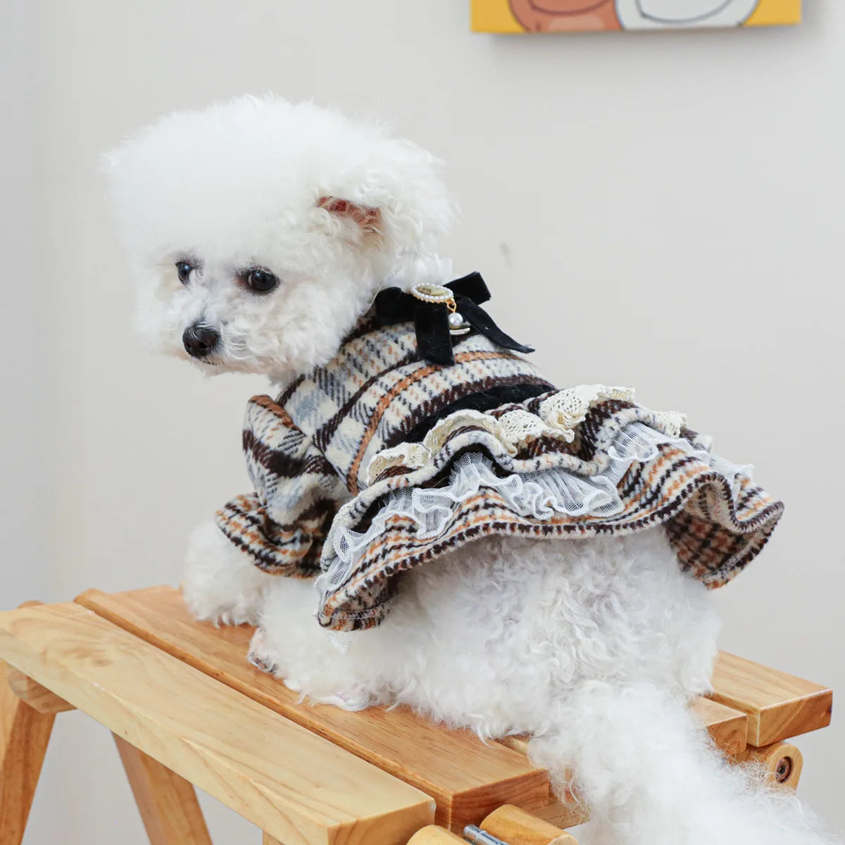 Sweet Decor Dress For Puppies Dog Animal Wholesale Shop Autumn New Fashion Vest Shirts Clothes For Chihuahua Dog Pet Supplies