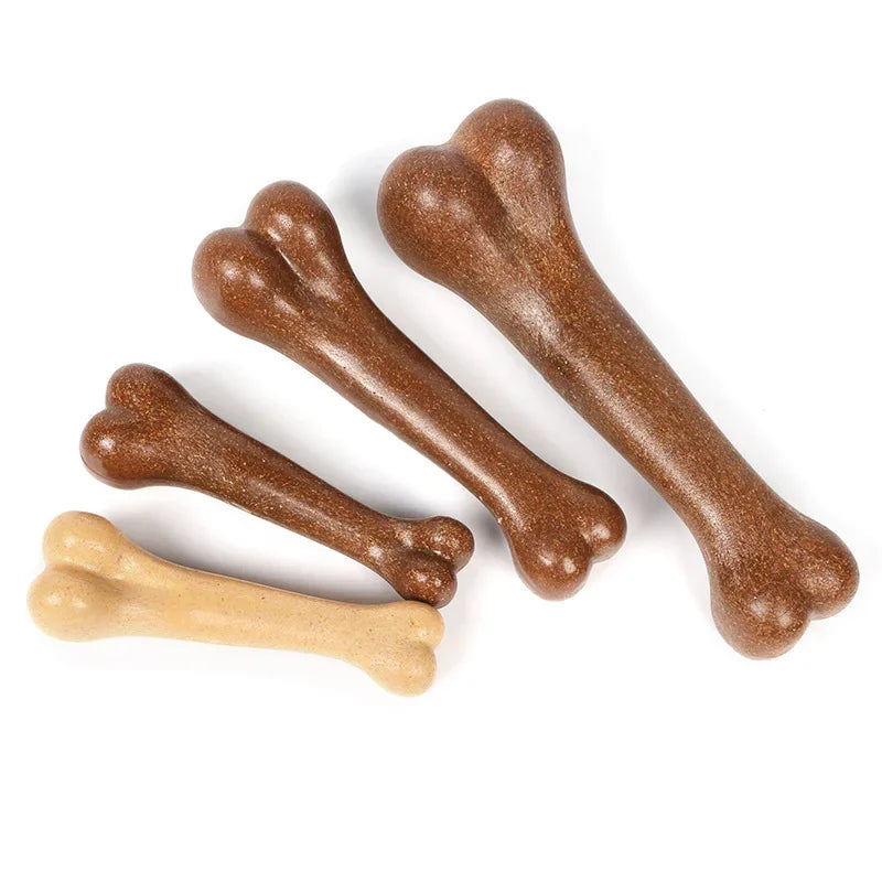 Dog Bone Chews Toys Nearly Indestructible Natural Non-Toxic Anti-bite Puppy Toys For Small Medium Large Dog Pet Chew Game Dental