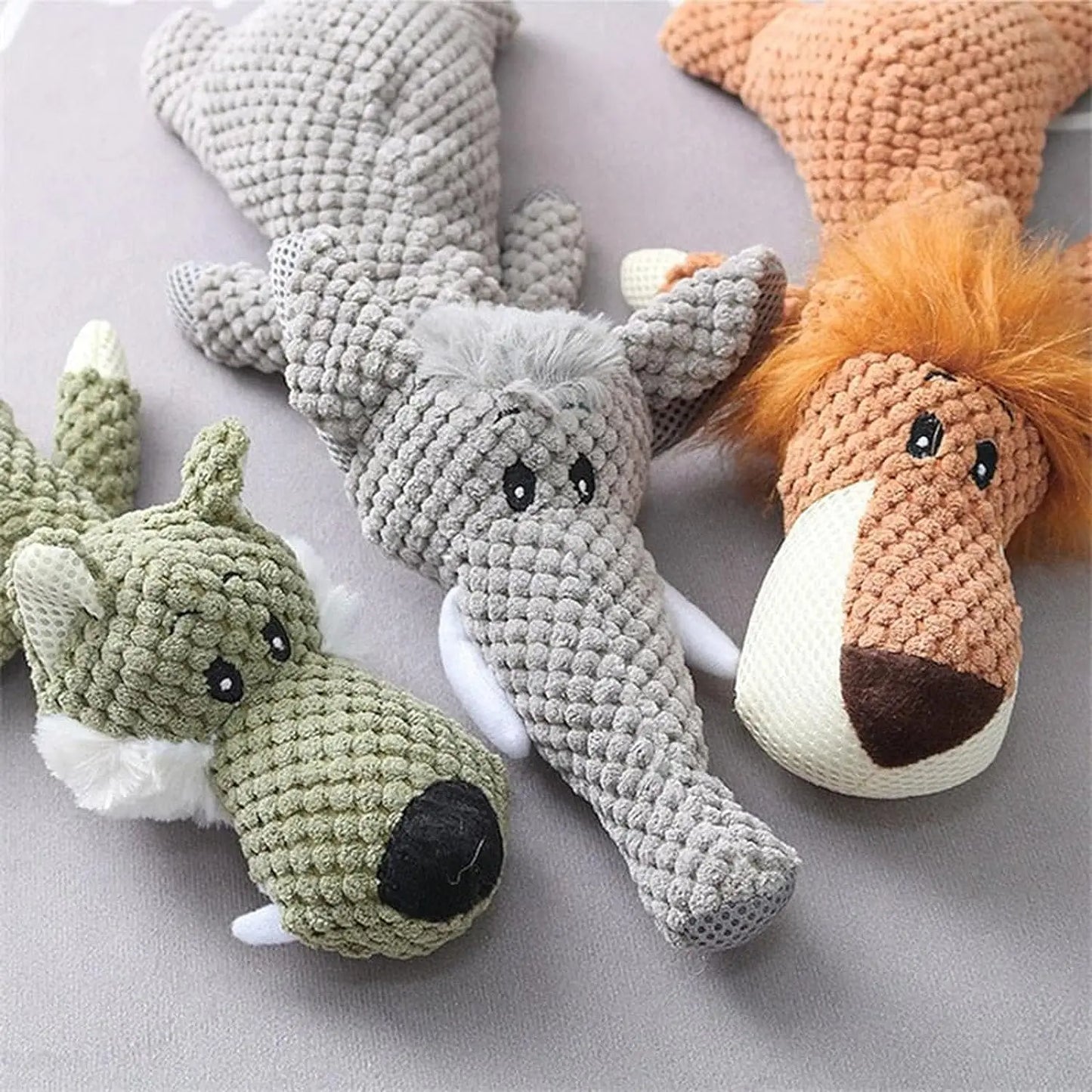 Pet Dog Toy For Large Dogs Cute Plush Squeak Stuffed Toys Fleece Durable Chewing Cute Soft Toy Pet Molar Toy Dog Accessories